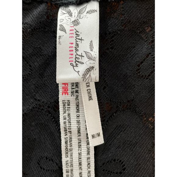 Free People Intimately Stunning Floral Black Lace Bra M - Picture 3 of 4